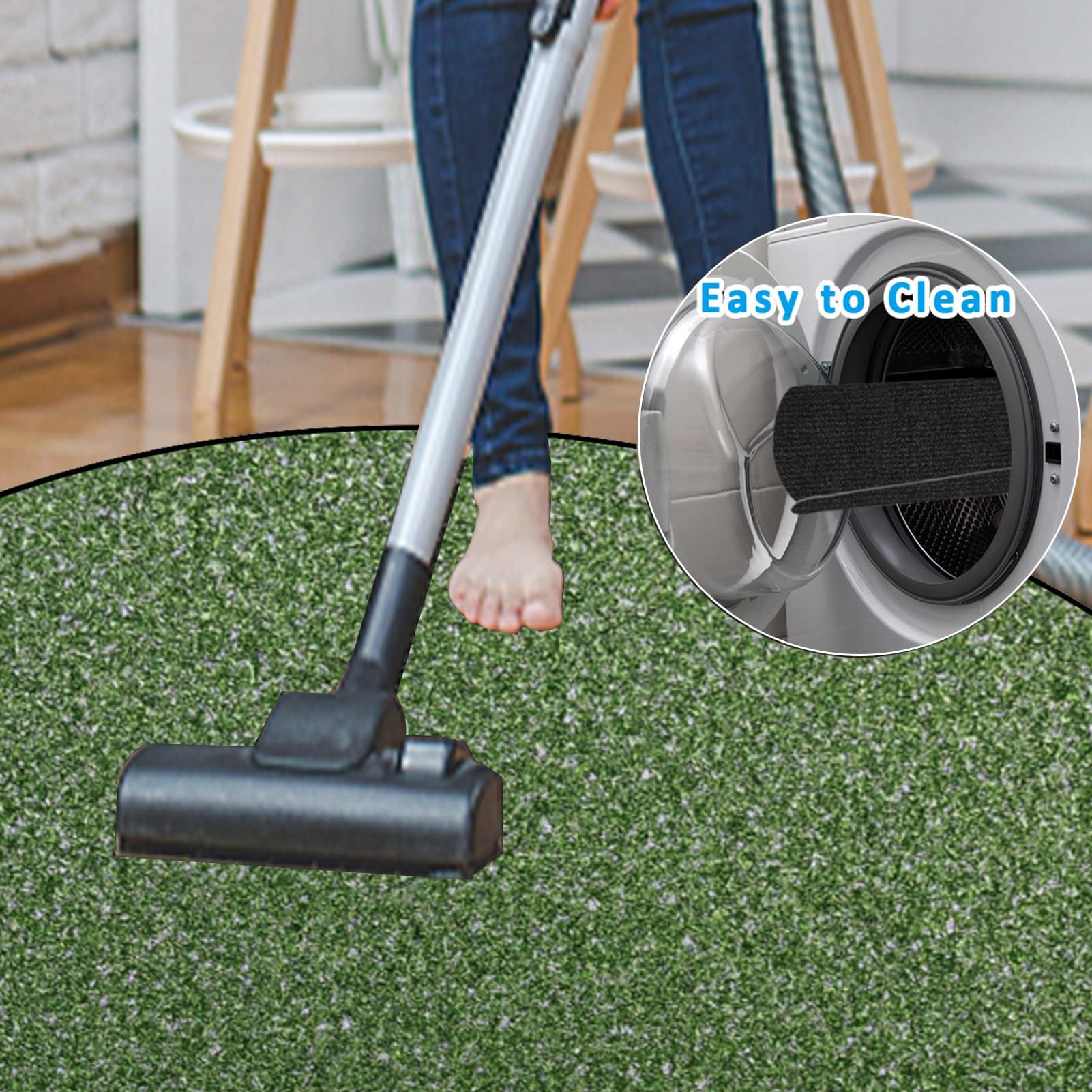 140 cm Redondo Alfombra Silla Gaming, Alfombra Multiusos para el Hogar, Protector Suelo Silla Ruedas, Alfombra de Protección de Suelo, Alfombra de Suelo para Suelos Duros, Laminado