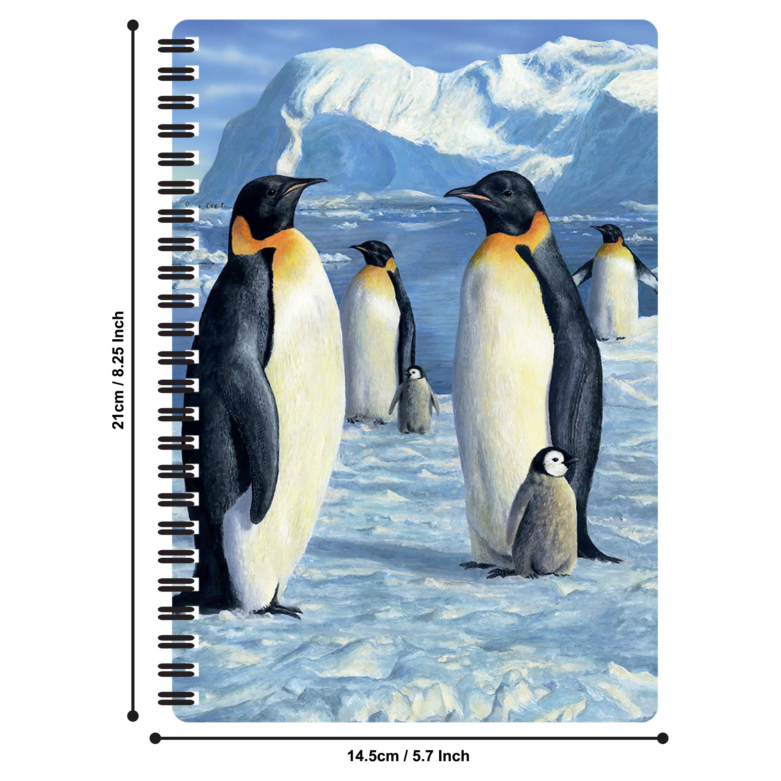 3D LiveLife Notebook - Antartic Majesty from Deluxebase. 80 Page Lined Lenticular 3D Penguin Notebook. 8.5 x 5.5 in. Superb school or work stationery with artwork licensed from artist Robert Hautman - Image 2