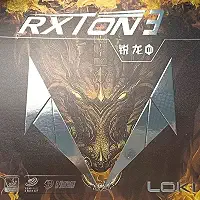 Borracha Rxton 3 para Tênis de Mesa, Atacante, 2.1mm, Selo ITTF, Velocidade e Efeito Máximos, Vermelha