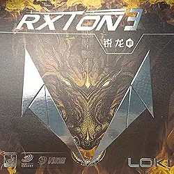 Borracha Rxton 3 para Tênis de Mesa, Atacante, 2.1mm, Selo ITTF, Velocidade e Efeito Máximos, Vermelha