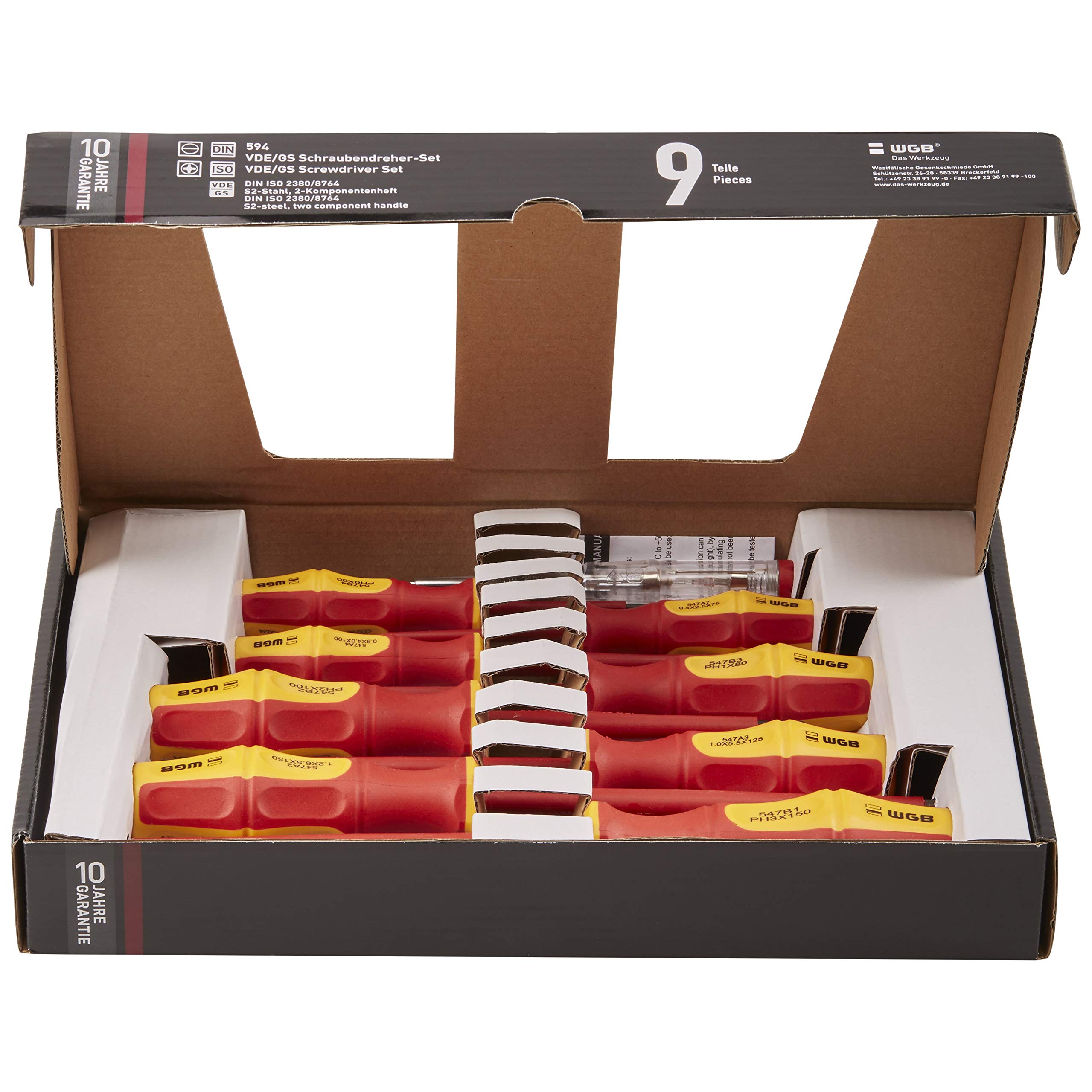 VDE Schraubendreher-Set, DIN ISO 2380, DIN ISO 8764 - 7