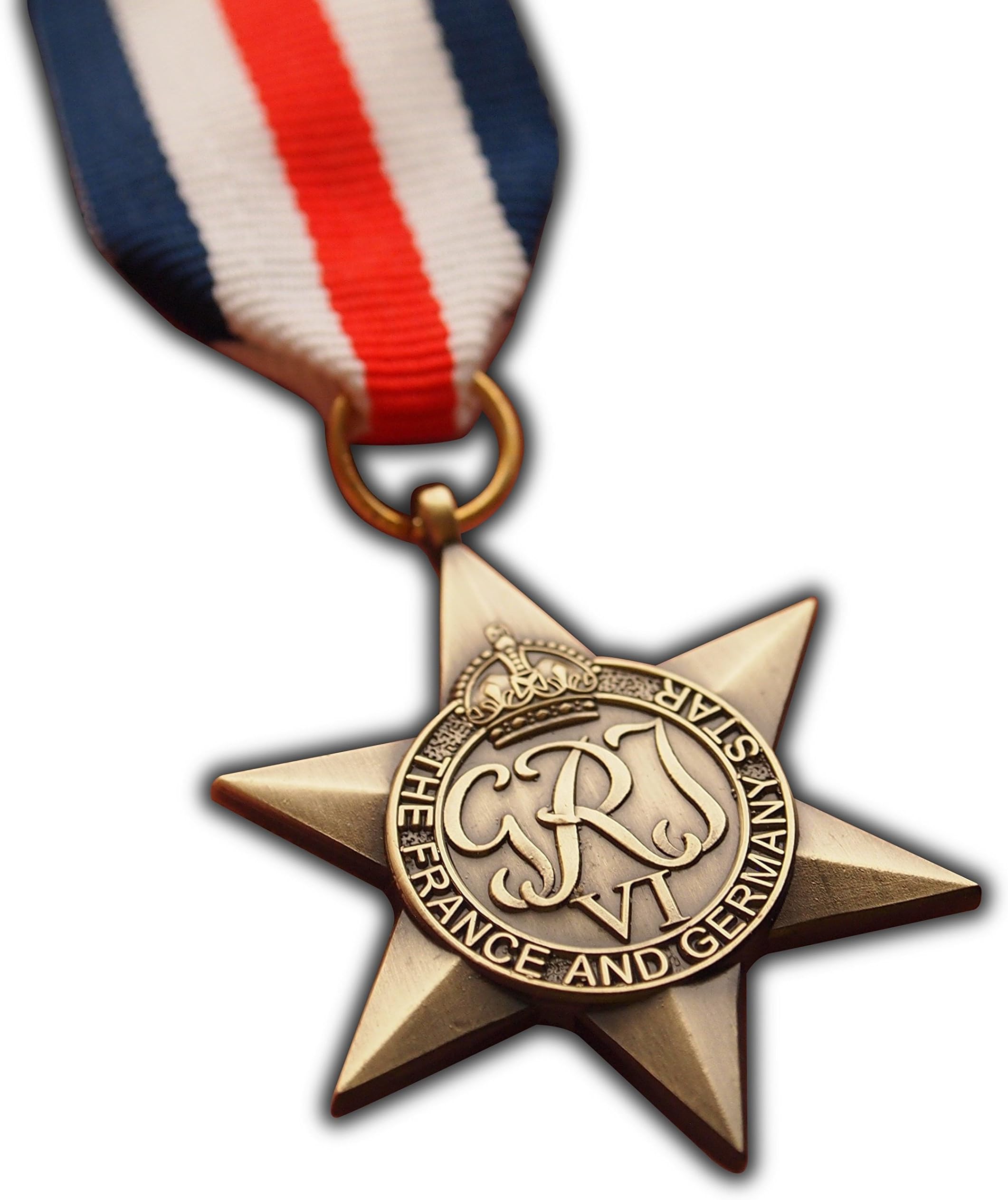 The France and Germany Star Military Medal WW2 Commonwealth British Military Award For | Army | Navy | RAF | REPLICA George VI