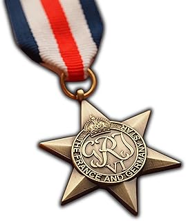 The France and Germany Star Military Medal WW2 Commonwealth British Military Award for | Army | Navy | RAF | Replica Georg...
