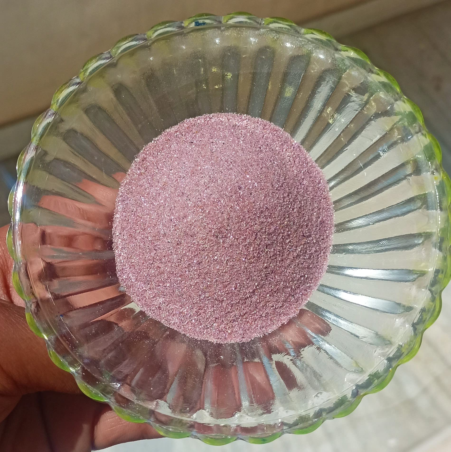 Natural Rhodolite Garnet Dust Powder, Fine Crushed Inlay for Art & Craft, Project Work, Weight 1 Oz, Pink Color Inlay Sand