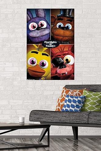 Miniatura 2 de Trends International Five Nights at Freddy's - Póster de pared cuádruple, 22.375 x 34 pulgadas, versión premium sin marco