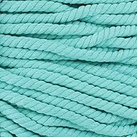 Vista 23 de Cuerda de algodón trenzado súper suave de 3 hebras (negro, 1 pulgada x 10 pies)