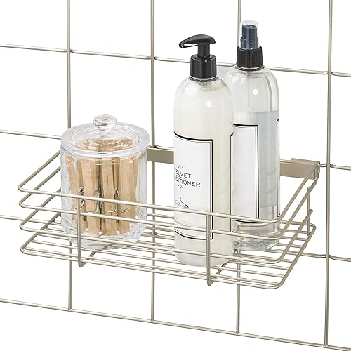 Miniatura 24 de InterDesign Jayce Sistema de pared metálica, panel de organización modular de rejilla para el almacenamiento adicional en la cocina Negro