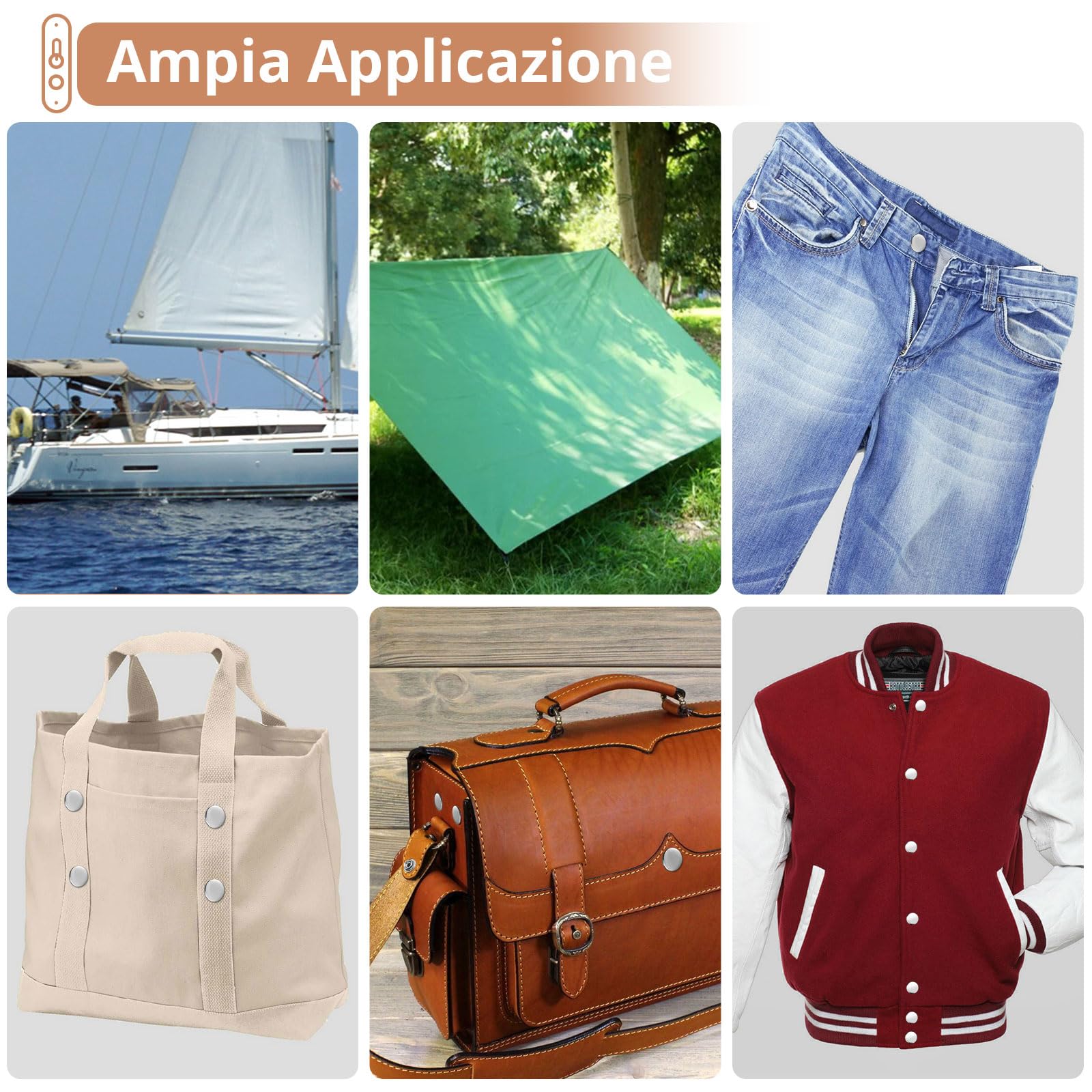 Kamtop Pinze per Bottoni a Pressione Set con 30 PZ Bottoni Automatici a Pressione in Metallo Senza Cucito Pressione con Pinze per Fai da Te Abiti Borse Jeans Vestiti Ecc