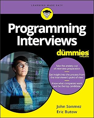 Programming Interviews For Dummies-Wow! eBook