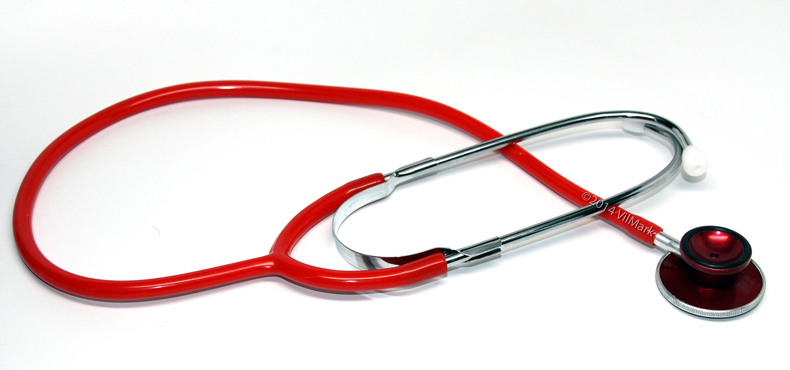 Professional Dual Head Student Doctor Nurse Classical Stethoscope Black, Blue, Red (Red)-image-40