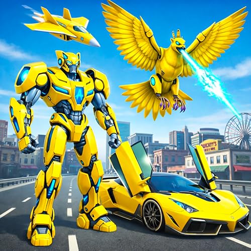 Multi Robot Dragon Transform Fighting - Modern Dino Robots shooting Games 3d