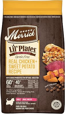 Merrick Lil Plates Grain Free Small Breed Recipe, 4-Pound, Chicken