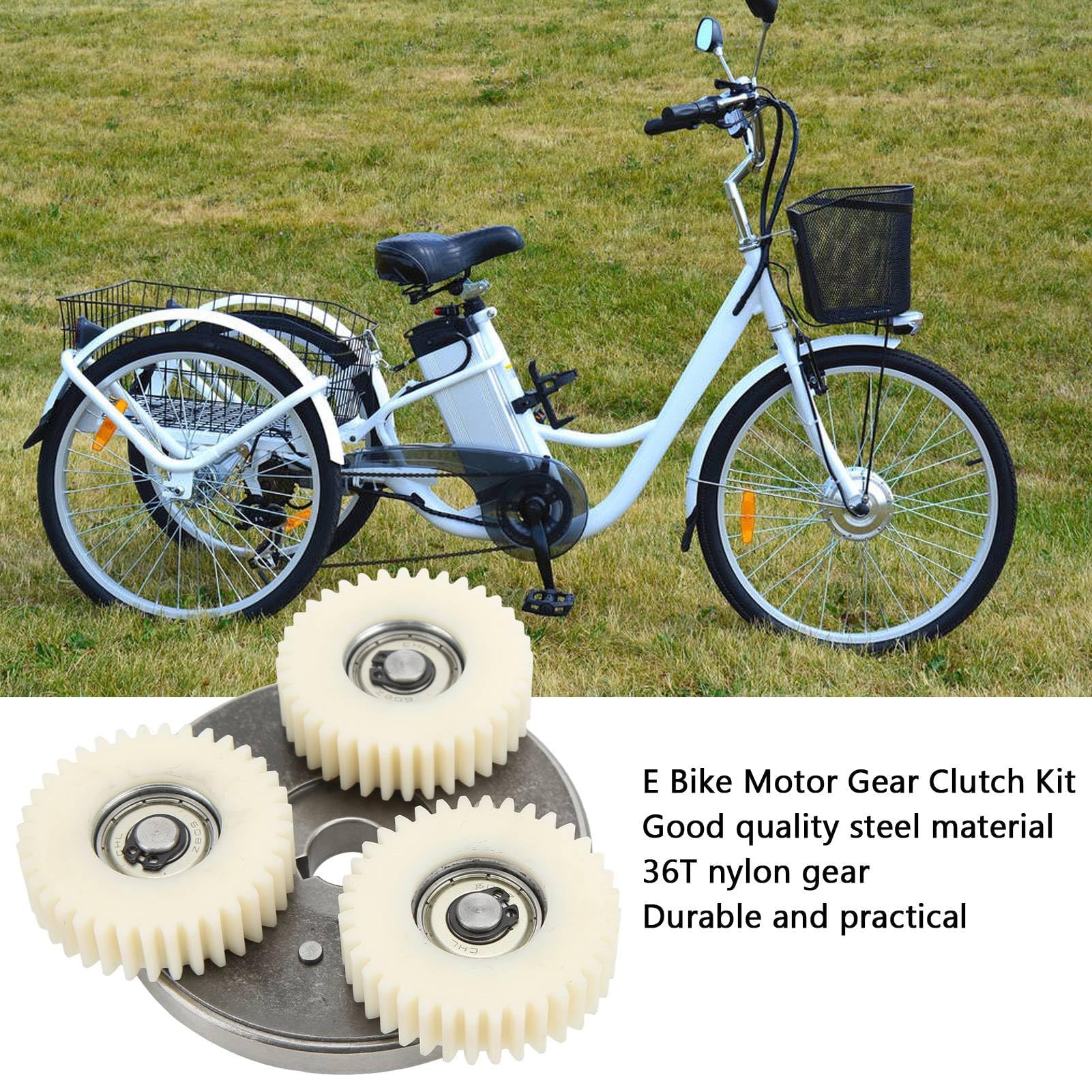 Kit d'embrayage pour vélo électrique - Roues dentées en Nylon Planetary 36T et Embrayage de 88 mm - Engrenage planétaire en Nylon - pour vélo électrique 500 W-750 W