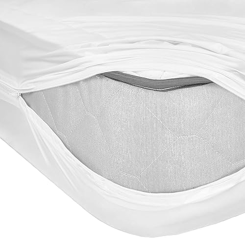 Miniatura 6 de Abstract Protector de colchón de vinilo con cierre de cremallera, lo mejor para proteger tu cama de derrames, accidentes y daños, plástico 100%