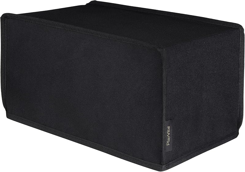 playvital Black Nylon Horizontal Dust Cover for Xbox Series X Console, Soft Neat Lining Dust Guard, Anti Scratch Waterproof Cover Sleeve for Xbox Series X Console