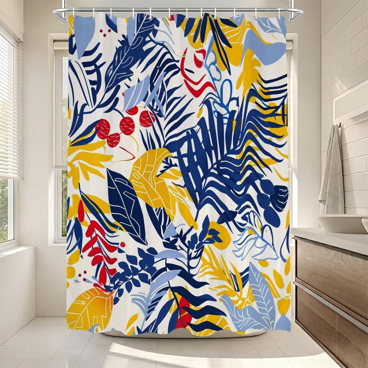Rideau de douche anti-éclaboussures 130x170 cm modèle ZO-839