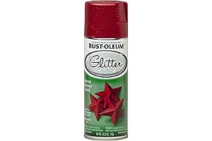 Rust-Oleum Glitter Spray Paint Can: Transform Your Projects with Shimmering Red