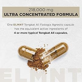 228,000mg 200x Strength Tongkat Ali for Men w. 30x Fadogia Agrestis Extract - 10% Eurycomanone Highest Potency Longjack Fadogia Agrestis Tongkat Ali Supplement - Muscle Growth Support Pills for Men