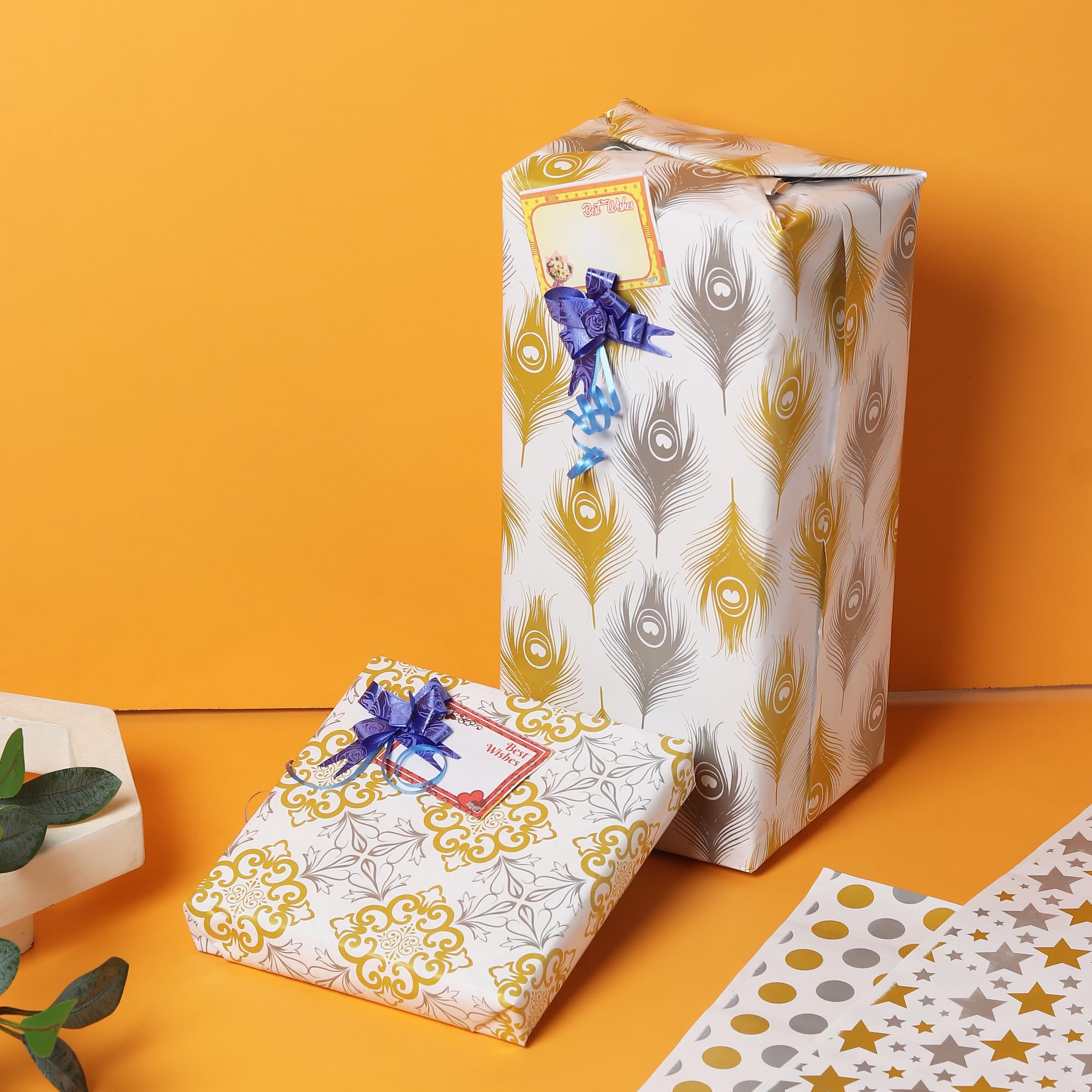OFIXO MD9 - Hoja de papel de regalo de diseño premium, papel de regalo, rollo de papel de regalo, hojas de papel de regalo, papel de rap para cubierta de regalo, materiales de embalaje de regalo, hoja