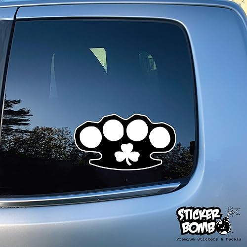 Miniatura 6 de Calcomanía de nudillos irlandeses para parachoques, calcomanía de Sticker Bomb Vinyl para automóvil, camión, computadora, en cualquier lugar, vinilo