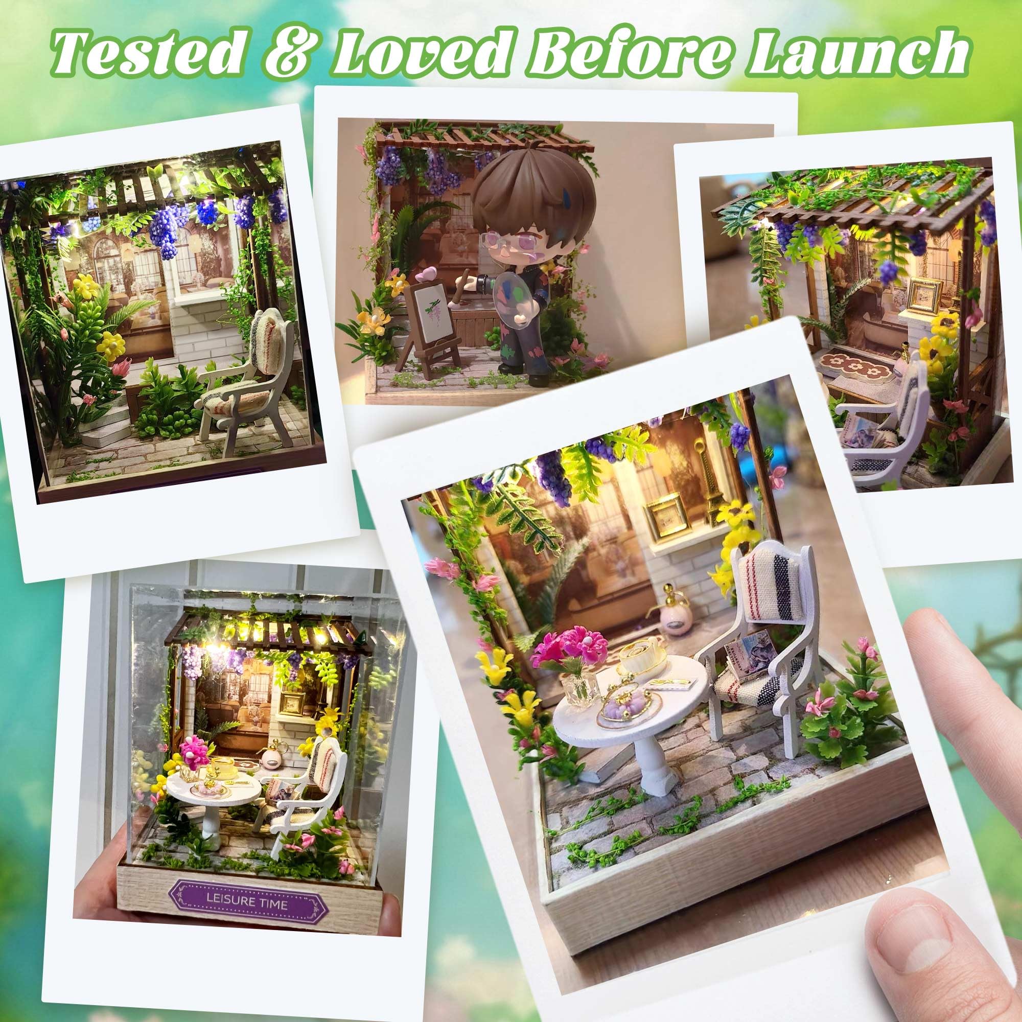 Flever Casa delle bambole in miniatura, fai da te, kit creativo con mobili, regalo romantico di San Valentino (tempo libero)
