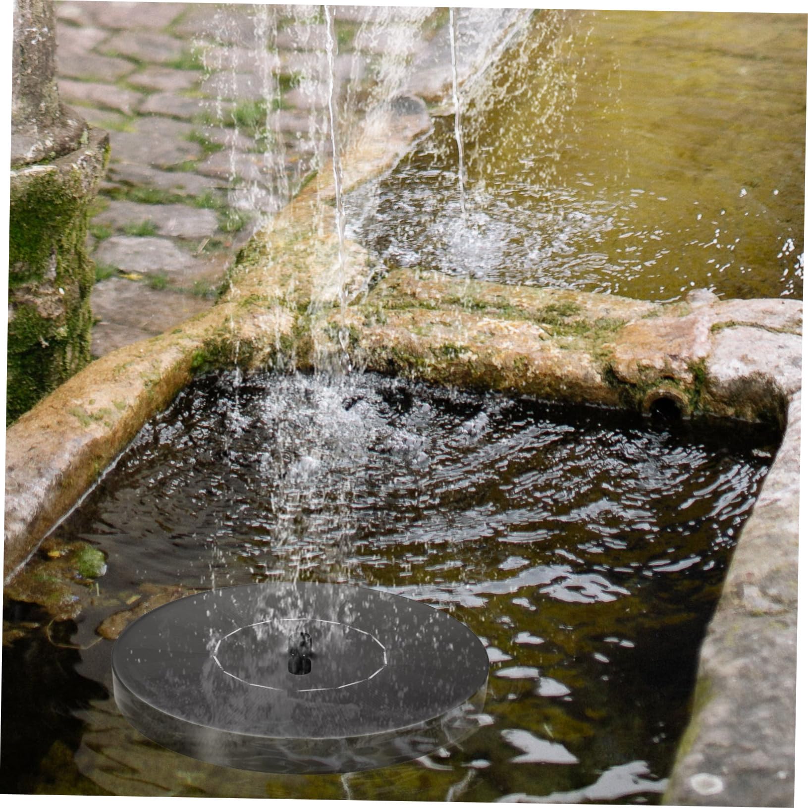 Bomba de Flotante Silicona 1.4w 7v Fuente Solar ABS Jardín Piscina