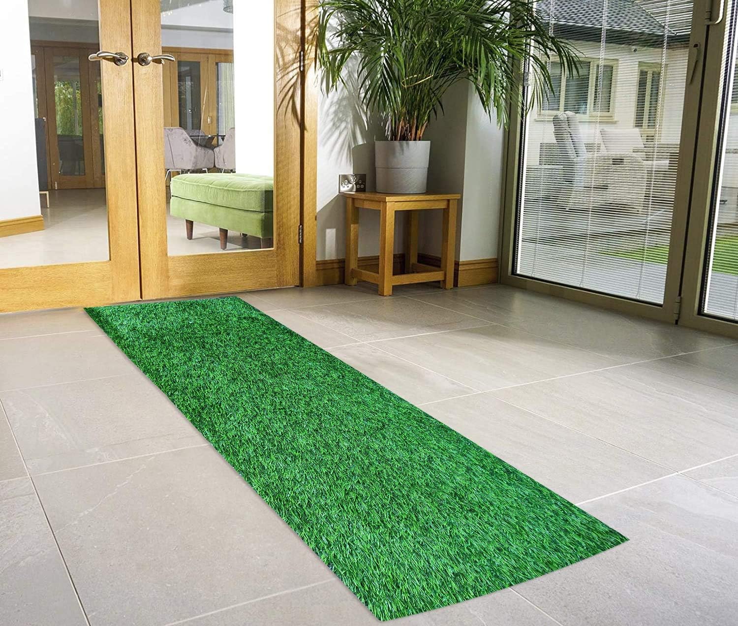 35MM High Density Artificial Grass Mat | Living Room, Garden Decorations indoor & outdoor Items, Carpet, Runner Floor mat Heaviest Quality with 4 Layers Protection| Size: 2x6.5 Feet-image-23