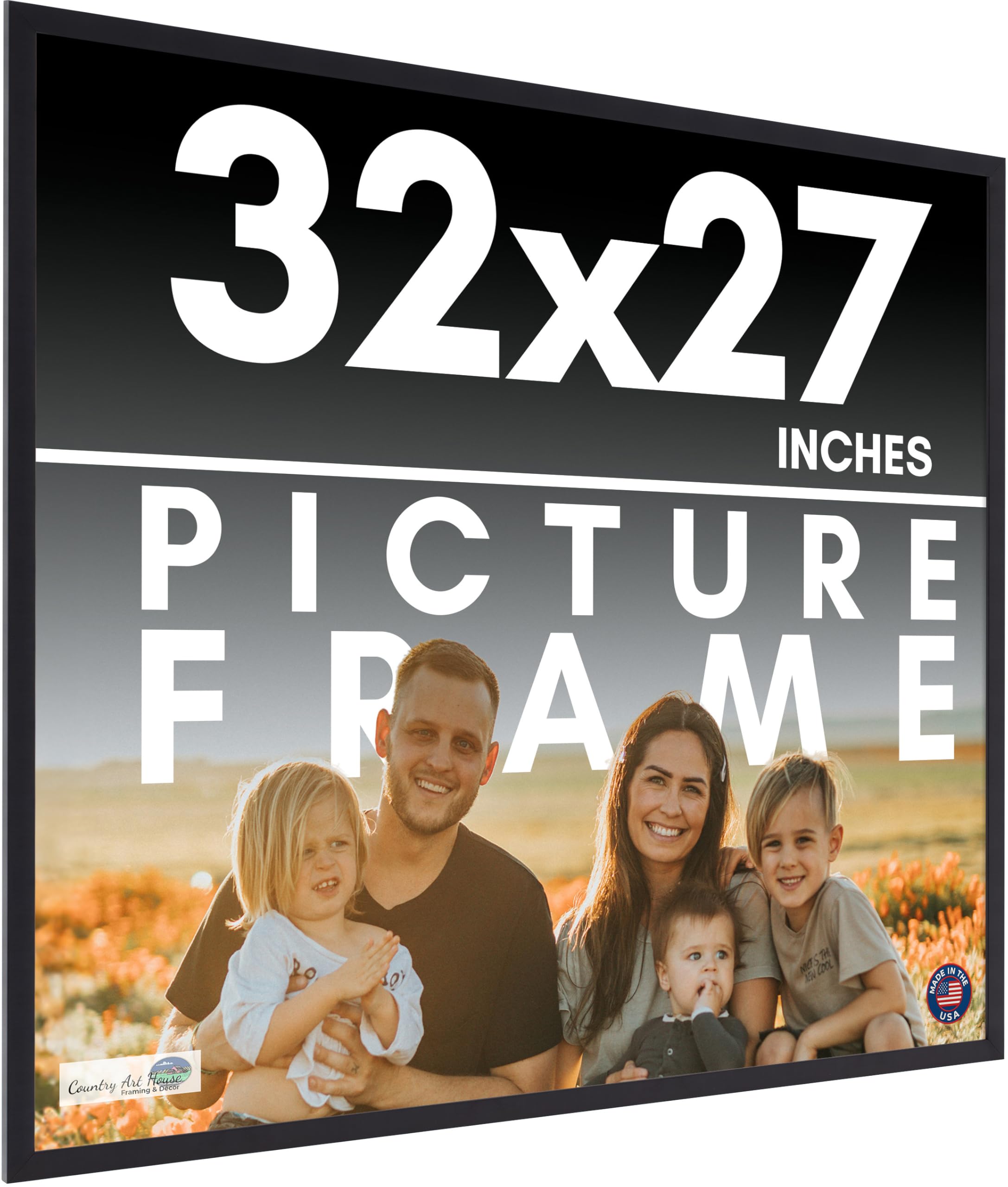 Amazon.com - 32x27 Frame Black Picture Frame - Complete Modern