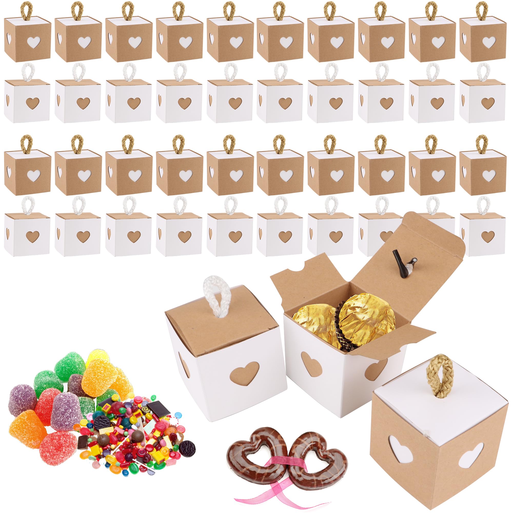 GORGECRAFT 10 Scatole Portacaramelle A Forma Di Forziere – Plastica Oro, Per Bomboniere Matrimonio, Battesimo, Compleanno, Feste