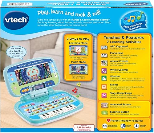 Miniatura 8 de VTech Laptop de Aprendizaje Inteligente Smarties, Azul