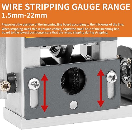 Miniatura 6 de HAowosi Máquina pelacables automática de 0.04 a 0.79 pulgadas, manual y con taladro, máquina peladora de cables de chatarra de 40 W de potencia,