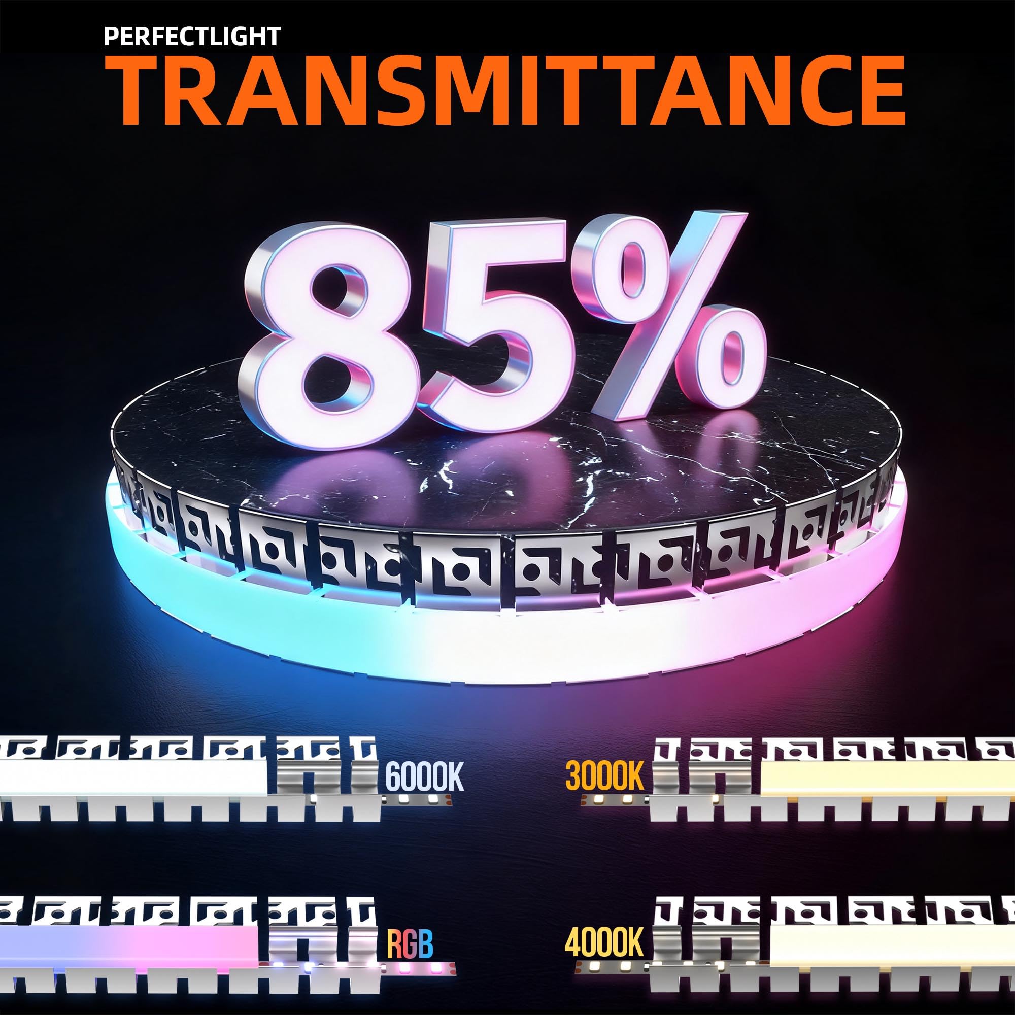 6 x Flexibles LED Profil 2m – Biegbares LED Trockenbauprofil Aluminium-Einbauprofil für Streifen bis 18 mm, Unterputzprofil für Decken & Wände, kreative Kurven, Kreise & S-Formen