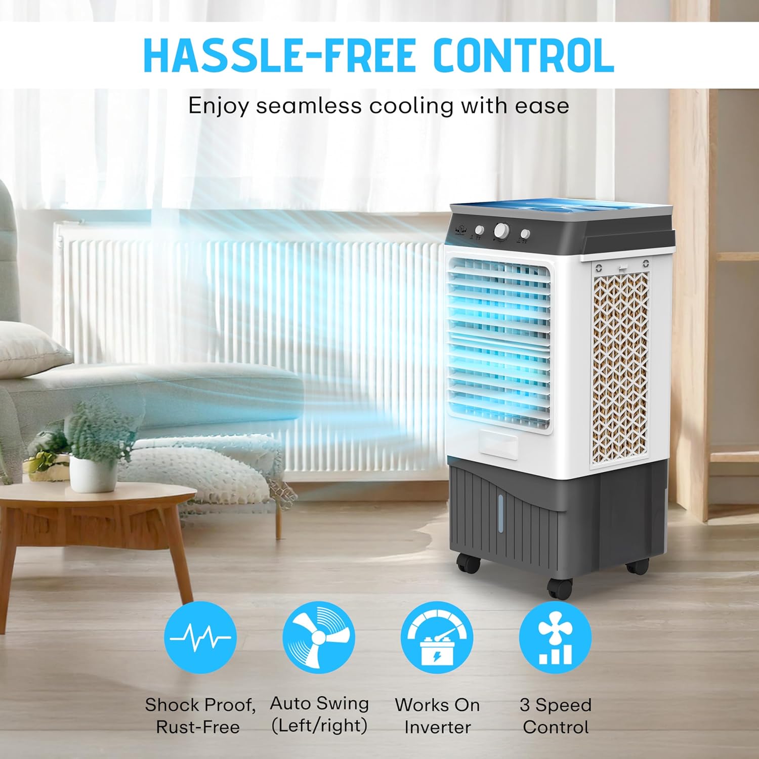 Review Power Guard Ice Max 65L Air Cooler | High Speed Fan | 3 2 Review Power Guard Ice Max 65L Air Cooler | High Speed Fan | 3