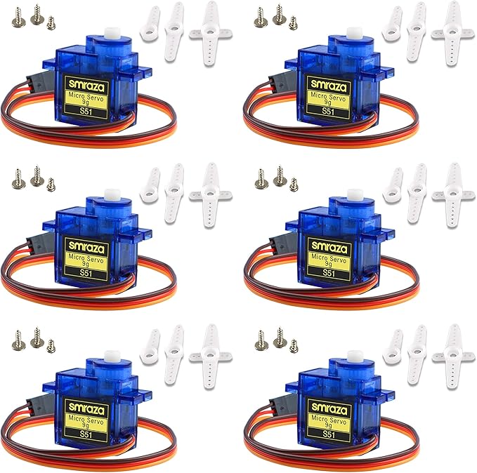 Amazon.com: SG90 9g Micro Servo Motor : Mini Servos for RC Robot/Car ...