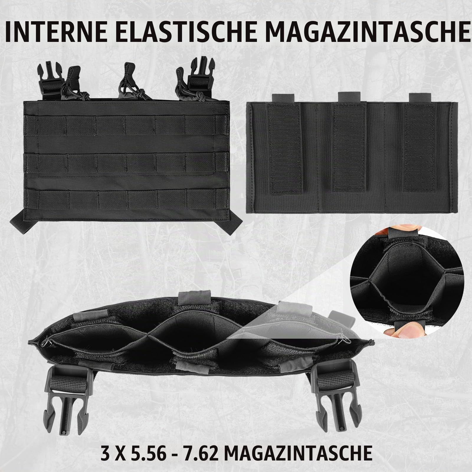 VOTAGOO Taktische Weste Airsoft Militär Weste, Atmungsaktive Paintball Weste, Plate Carrier Paintball Brustschützer