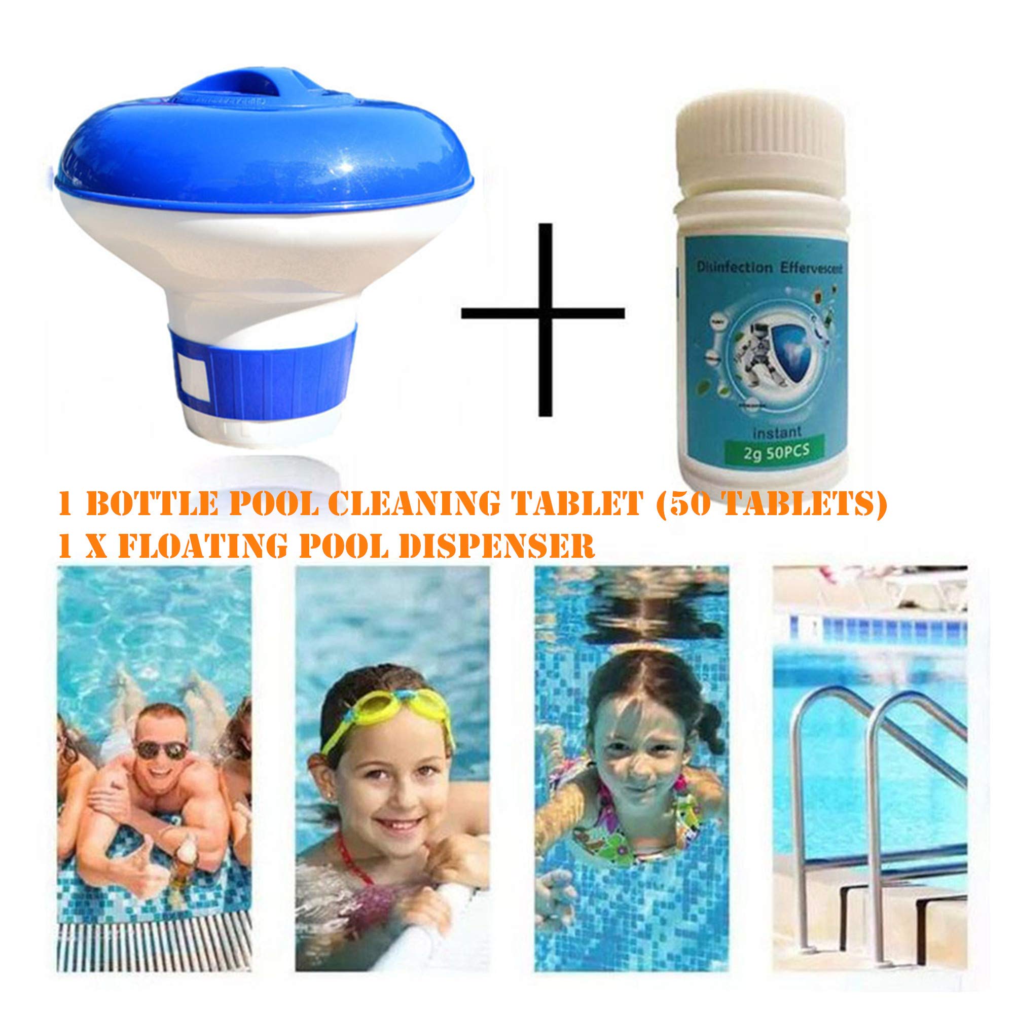 Buy HaotaBee Swimming Pool s Dispenser + Plus 50 s Swimming Pool s for
