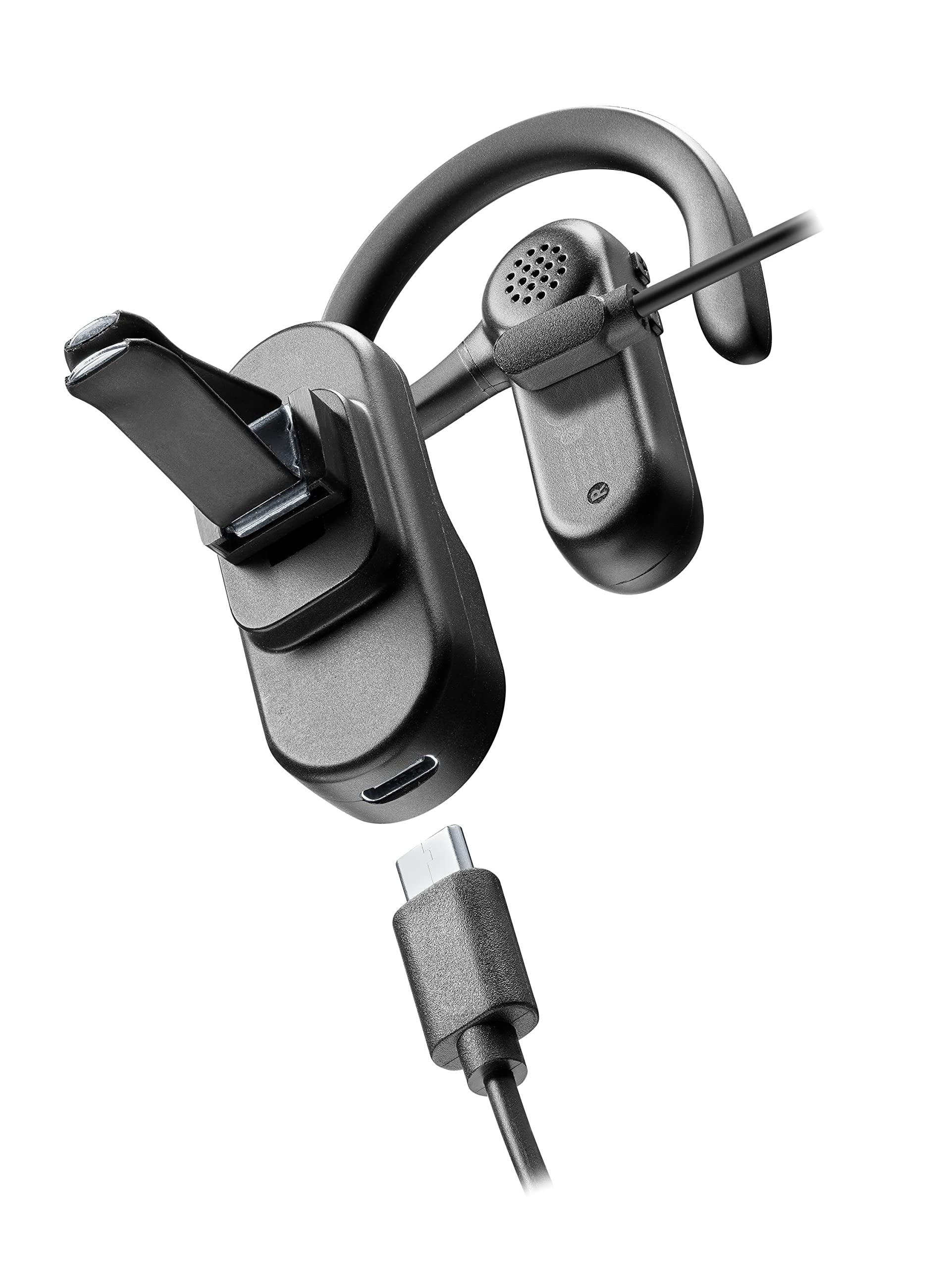 cellularline | CAR FLAT | Auricolare Bluetooth Mono con Supporto Auto da Bocchette di Areazione o Adesivo - Talk Time: 6 ore - Ricarica : 1.5 ore - Portata: 10mt, Nero, Universale