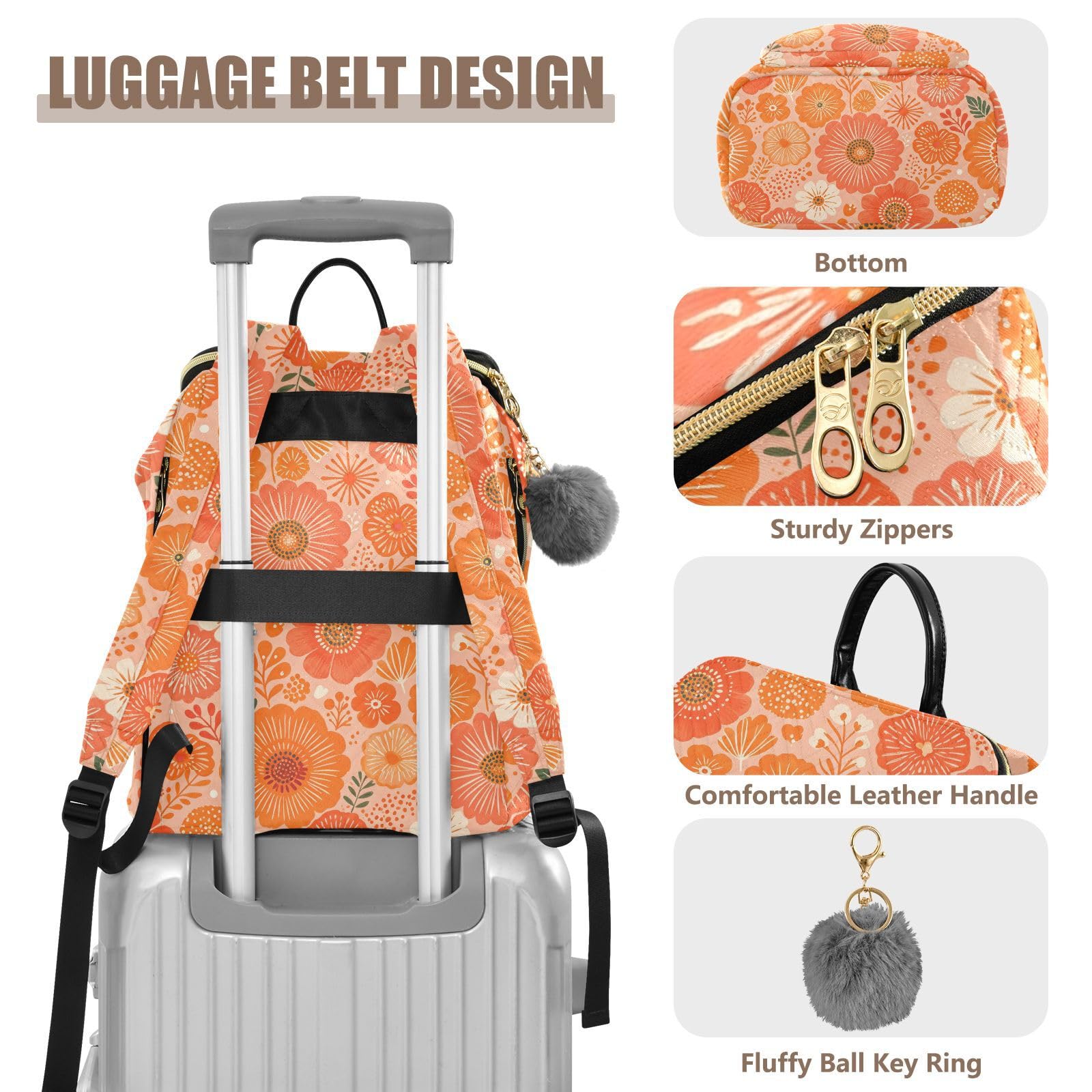 Zaino alla moda da 15 litri da donna, alla moda, robusto, leggero