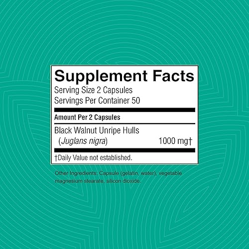 Miniatura 3 de Nature's Sunshine Nuez Negra 100 Cápsulas