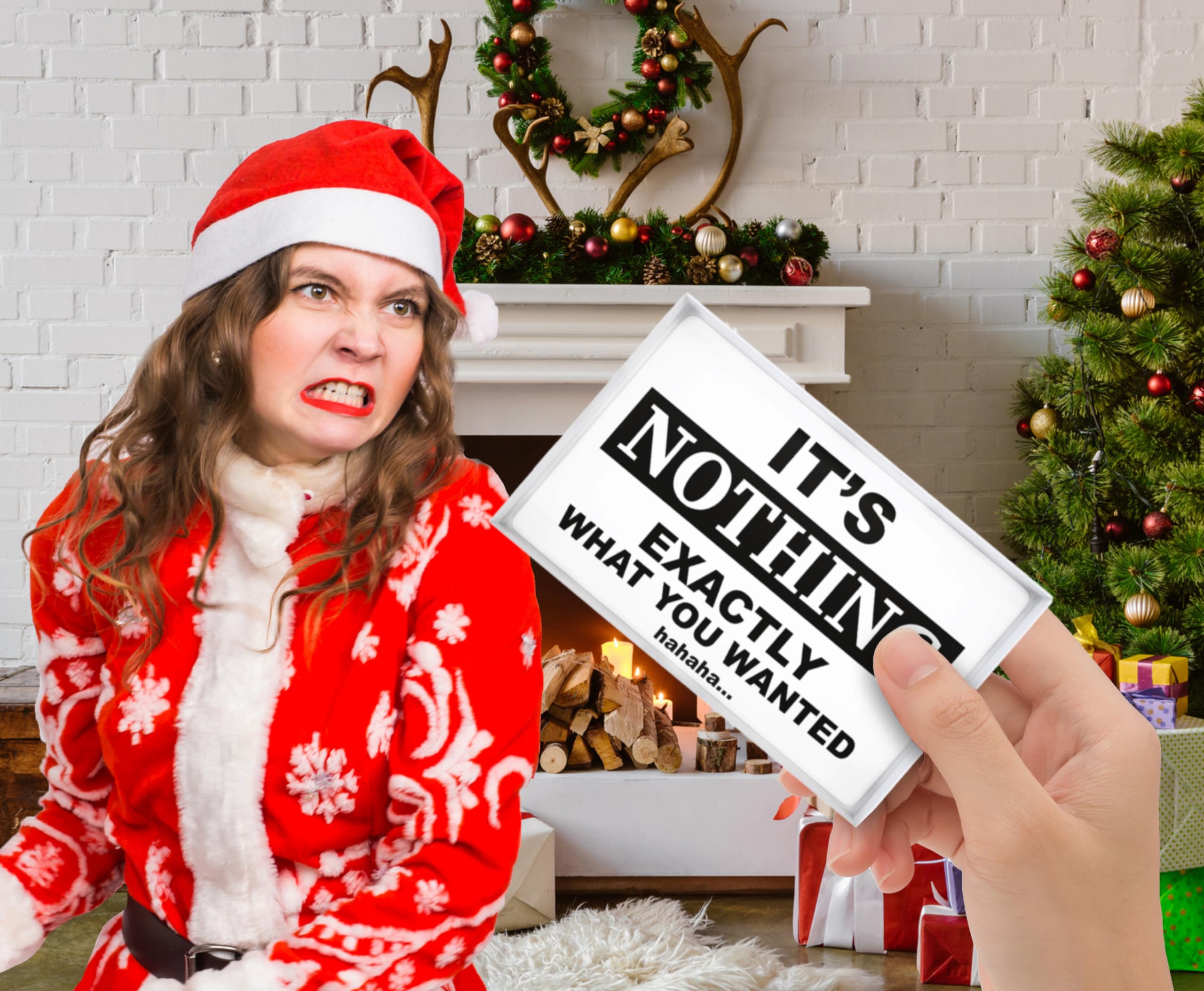 Jergrim Nothing Gift Box, Funny Gag Gifts, Great for White Elephant, Gifts for Men, Women, Christmas Secret Santa. Prank for Person, Husband, Boyfriend or Friend who has Everything or Want Nothing