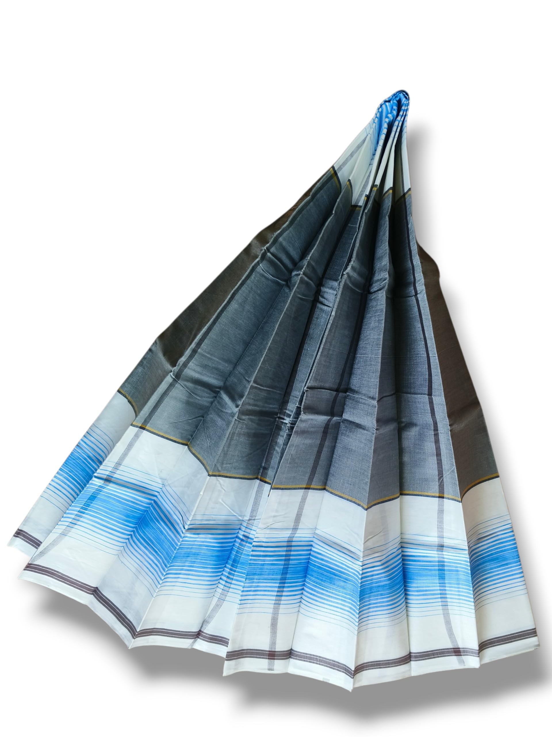 Bangladeshi 100% Cotton Lungi/Mundu for Men, 100% Pure Cotton, 2.5 Meter, Classic Check Pattern, Soft & Breathable, Daily Wear, Pack of 1-picture-42