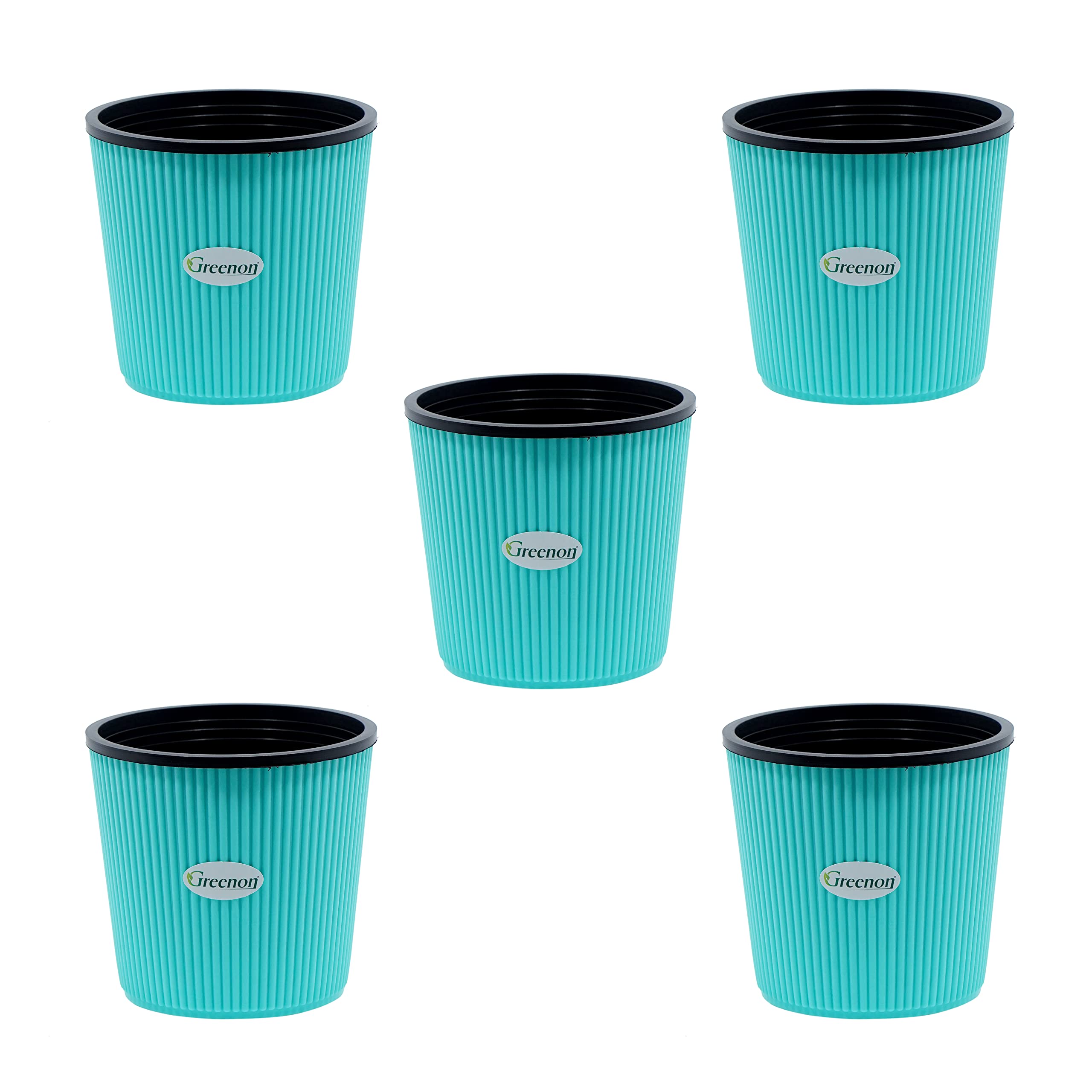 GREENON 7" Self-Watering Plant Pots - Set of 8 -10 GREENON 7" Self-Watering Plant Pots - Set of 8 -10