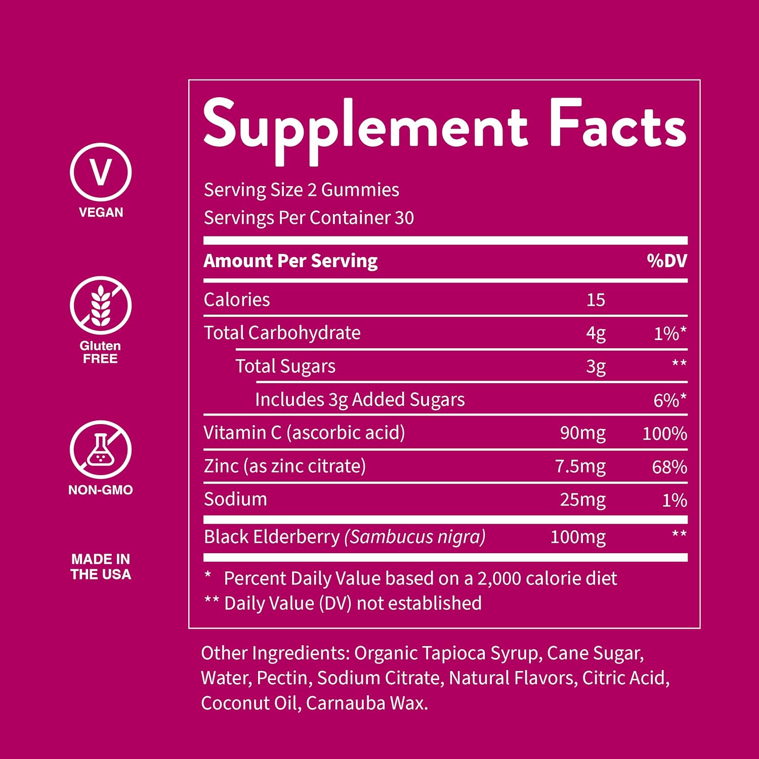 Boost Elderberry Gummies with Zinc & Vitamin C - Immune Support Gummies for Adults | Sambucus Black Elderberry Gummy Vitamins for Kids | Immunity Booster + Zinc Supplement | Non-GMO & Vegan