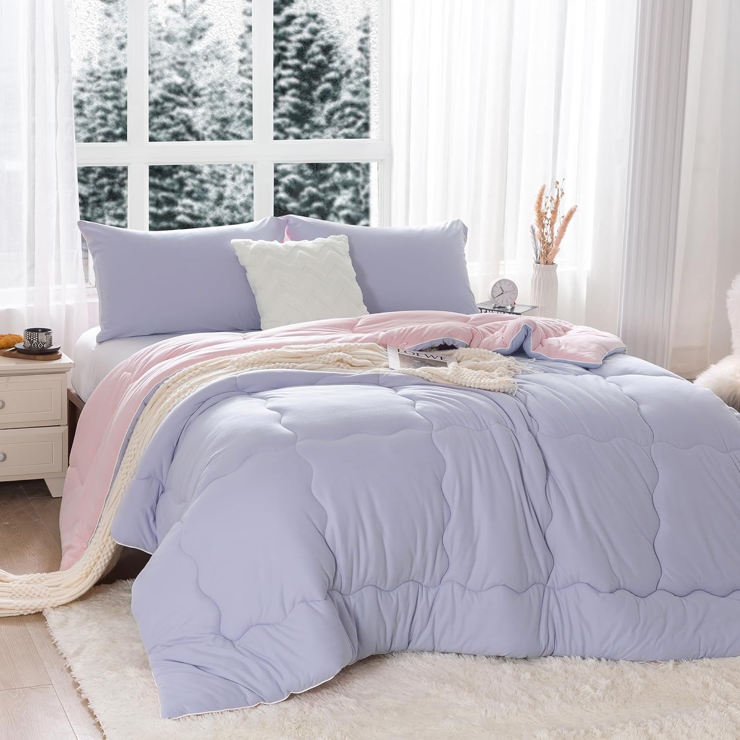 COTTEBED Reversible UltraSoft Warmth King Size Comforter
