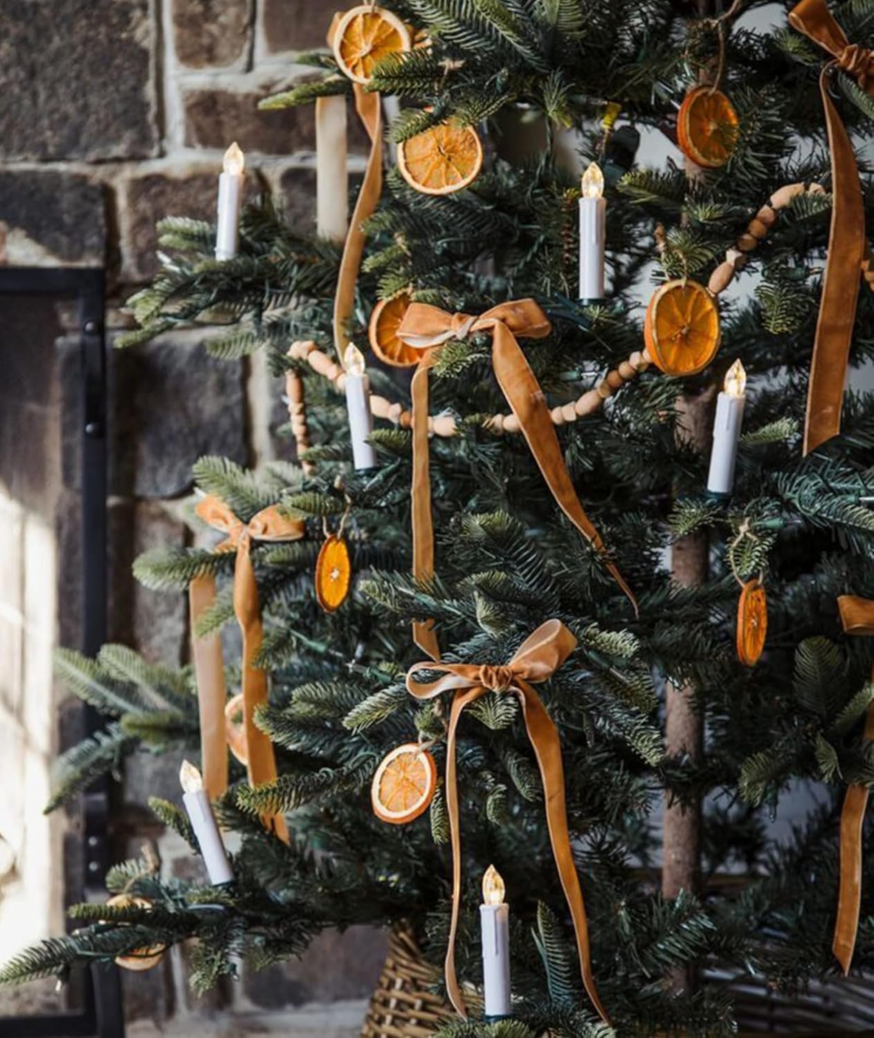 Camel Christmas Velvet Ribbon for Tree, Gift Wrapping, Flower Bouquet, Wreath Decorations, Bow Making 5/8'', 25 Yards