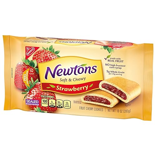 Miniatura 15 de Newtons Soft & Fruit - Galletas masticables de fresa (barras de fresa), paquetes de 12 - 10 onzas