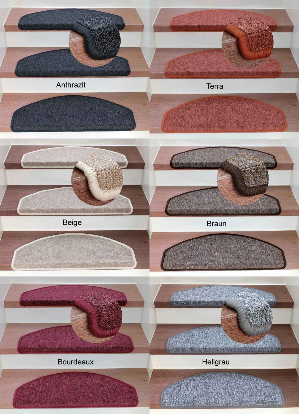 Kettelservice-Metzker Stufenmatten Rambo - versch. Set Varianten & Farben (14 STK.Beige)