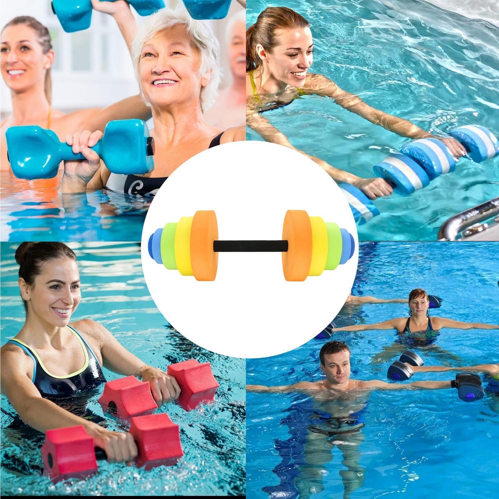 Odważniki do aerobiku wodnego, sprzęt do ćwiczeń hantli, ciężarki do wody do Aquasportu, fitnessu i treningu, do domowej siłowni, na zewnątrz, podwórka, nad jeziorem i nad rzeką