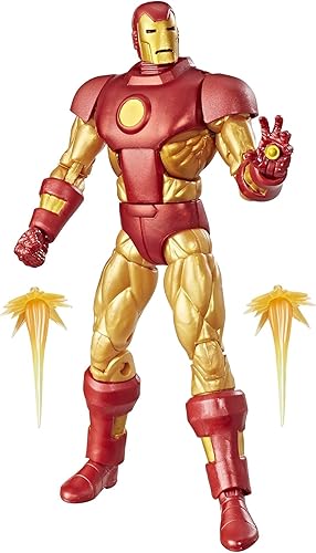Miniatura 2 de Figura de acción Iron Man de 6pulgadas, colección Retro de Marvel