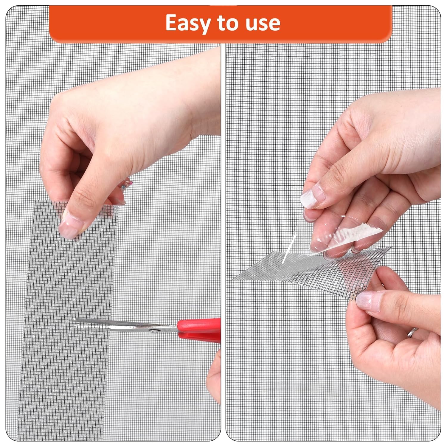 Secopad Nastro Adesivo per Zanzariere, 10 cm x 4,5 m Nastro Riparazione per Zanzariere, Nastro in Fibra di Vetro per Zanzariere Ripara, Ripara Zanzariera Rapidamente, Grigio